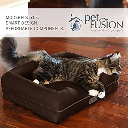 Ultimate Dog Bed, Orthopedic Memory Foam, Multiple Sizes and Colors, Medium Firmness Pillow, Waterproof Liner, YKK Zippers, Breathable 35% Cotton Cover